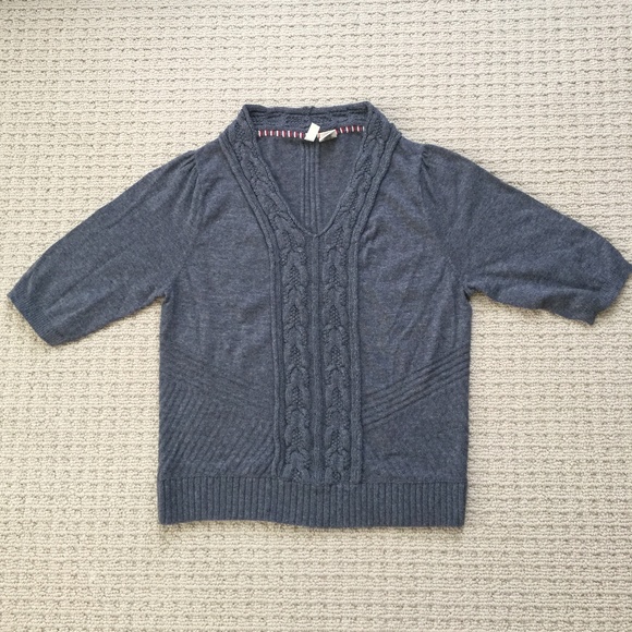 Anthropologie Moth Short-Sleeved Sweater, Womens M - Picture 1 of 3